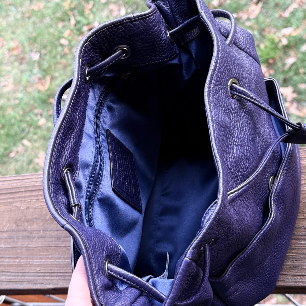 Coach Purple Leather Bucket Bag - Picture 14 of 16